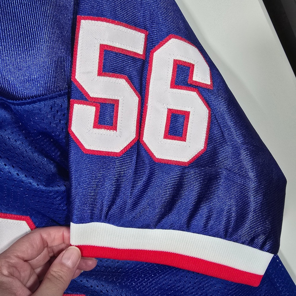 Mitchell & Ness NY Giants 1981 Taylor 54 Jersey Blue Throwbacks NFL‎ Mens 54 - Picture 5 of 6